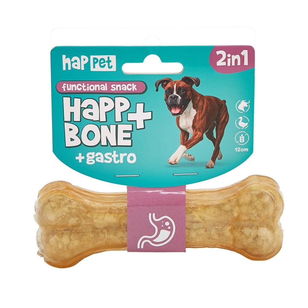 Happet Kość Funkcyjna Gastro Przysmak dla Psa 12cm Na Trawienie